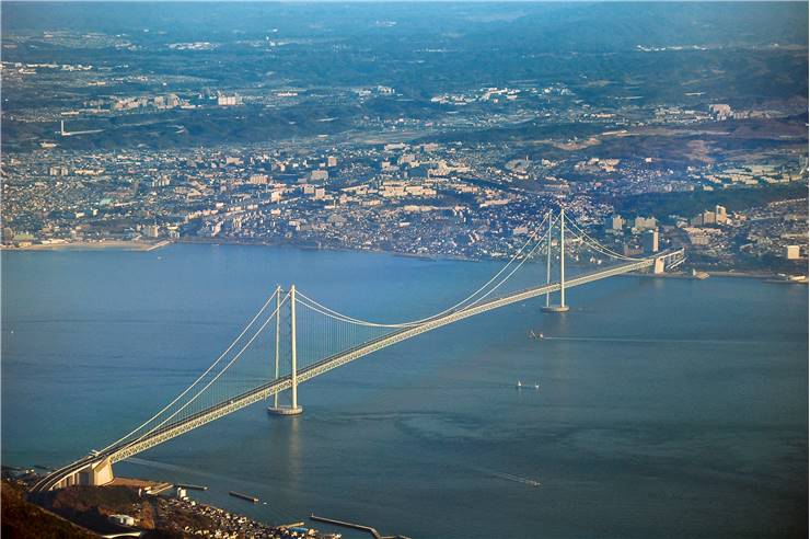 Famous Akashi Kaikyo Bridge