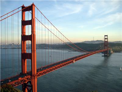 Famous Golden Gate Bridge