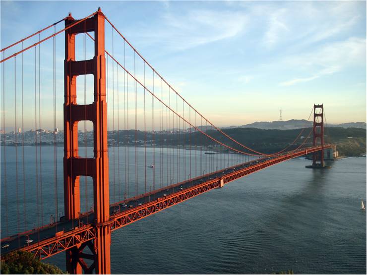 Famous Golden Gate Bridge